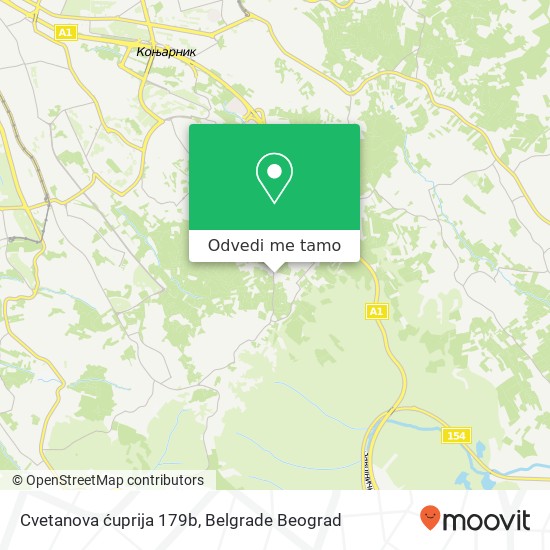 Cvetanova ćuprija 179b mapa