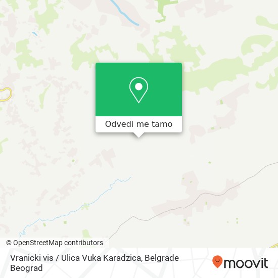 Vranicki vis / Ulica Vuka Karadzica mapa