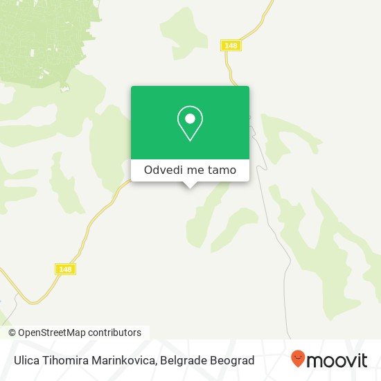 Ulica Tihomira Marinkovica mapa