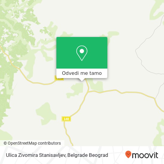 Ulica Zivomira Stanisavljev mapa