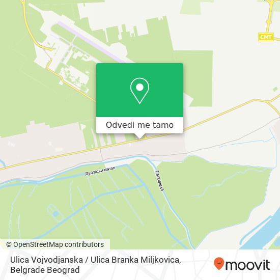 Ulica Vojvodjanska / Ulica Branka Miljkovica mapa