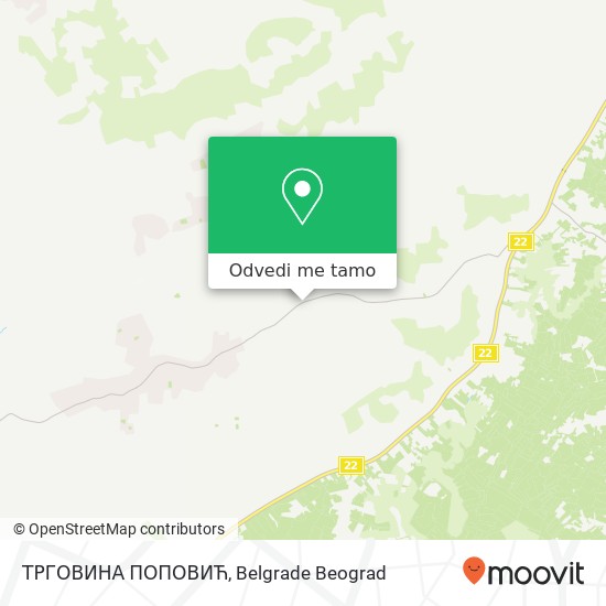 ТРГОВИНА ПОПОВИЋ mapa