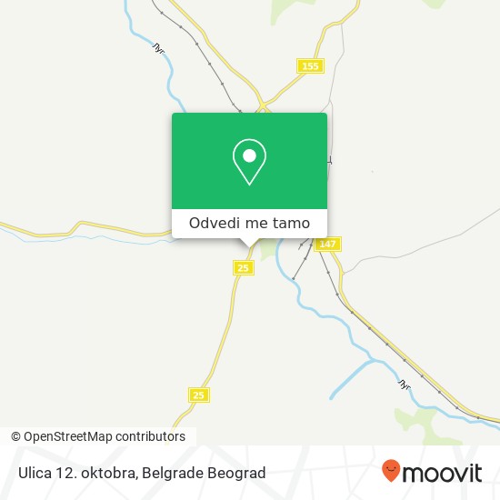 Ulica 12. oktobra mapa