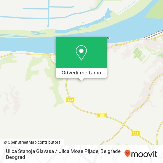 Ulica Stanoja Glavasa / Ulica Mose Pijade mapa