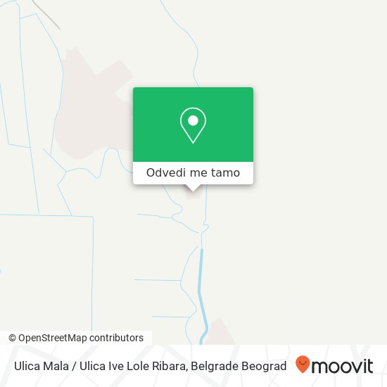 Ulica Mala / Ulica Ive Lole Ribara mapa