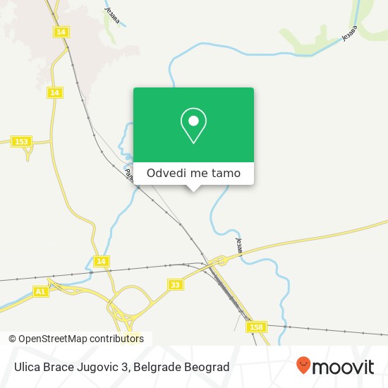 Ulica Brace Jugovic 3 mapa