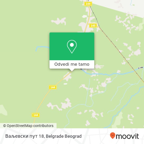 Ваљевски пут 18 mapa