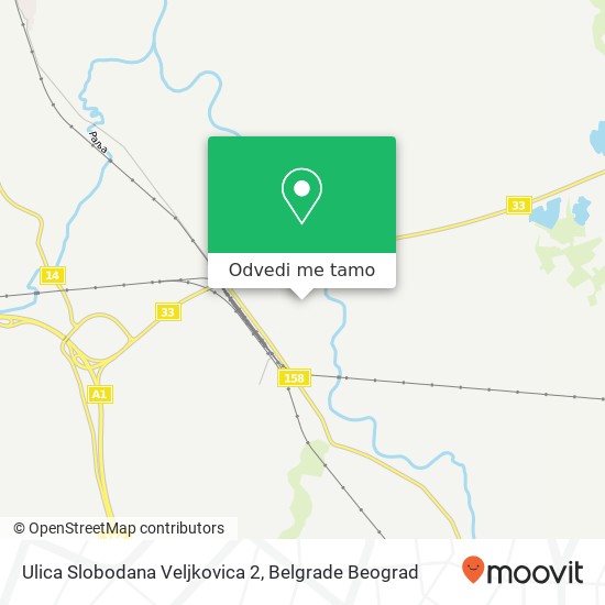 Ulica Slobodana Veljkovica 2 mapa