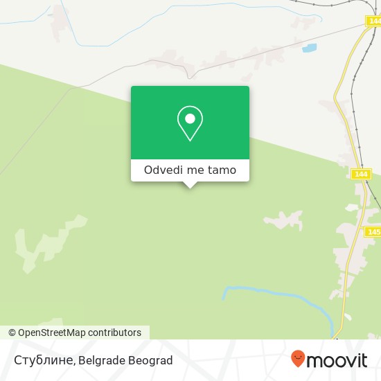 Стублине mapa