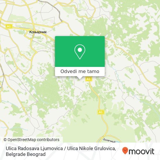 Ulica Radosava Ljumovica / Ulica Nikole Grulovica mapa