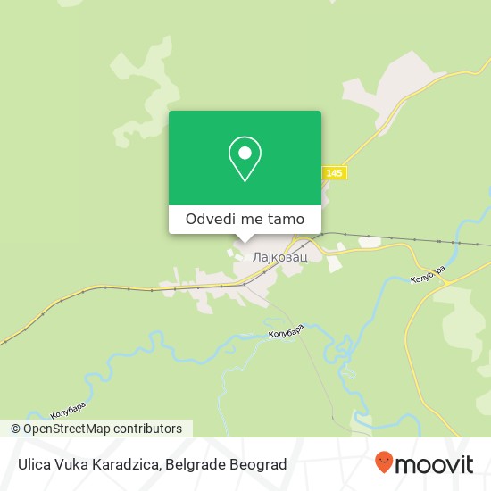 Ulica Vuka Karadzica mapa