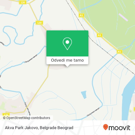 Akva Park Jakovo mapa