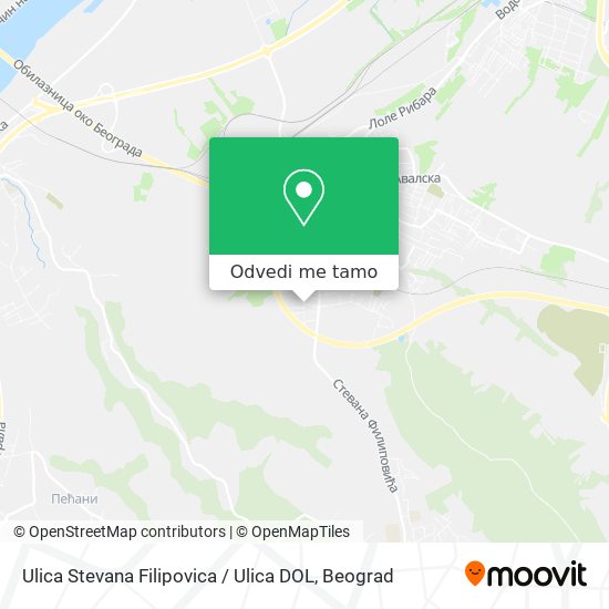 Ulica Stevana Filipovica / Ulica DOL mapa