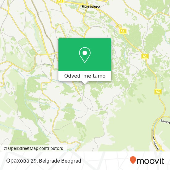 Орахова 29 mapa