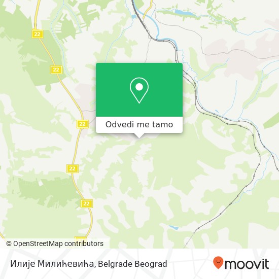 Илије Милићевића mapa