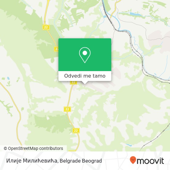 Илије Милићевића mapa