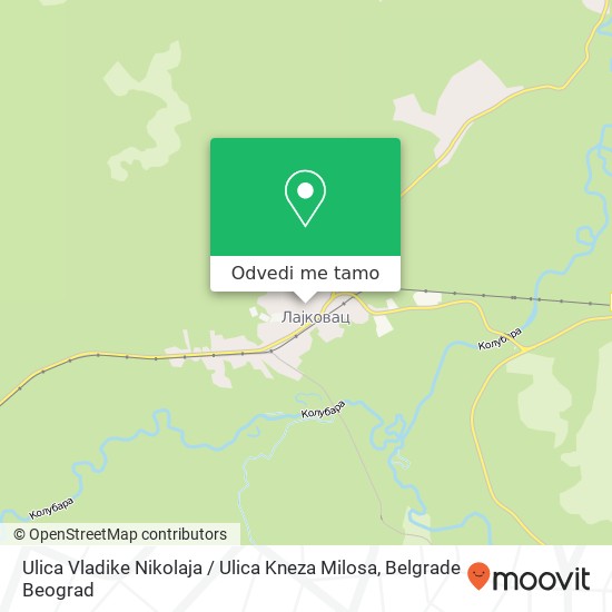 Ulica Vladike Nikolaja / Ulica Kneza Milosa mapa