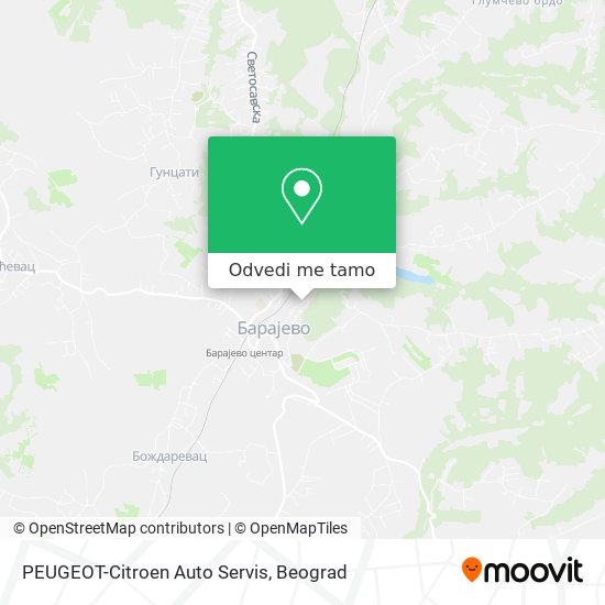 PEUGEOT-Citroen Auto Servis mapa