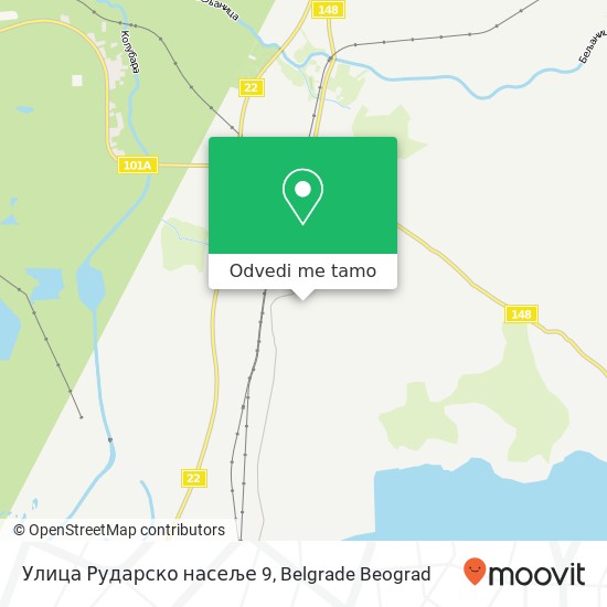 Улица Рударско насеље 9 mapa