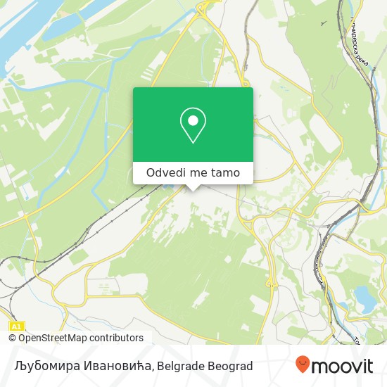 Љубомира Ивановића mapa