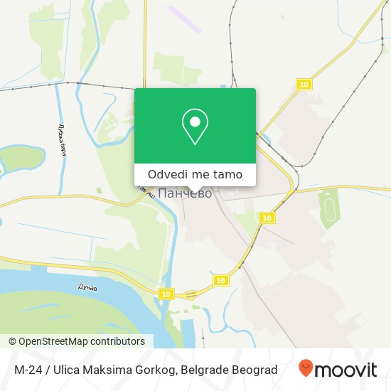 M-24 / Ulica Maksima Gorkog mapa