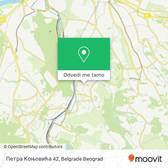 Петра Коњовића 42 mapa