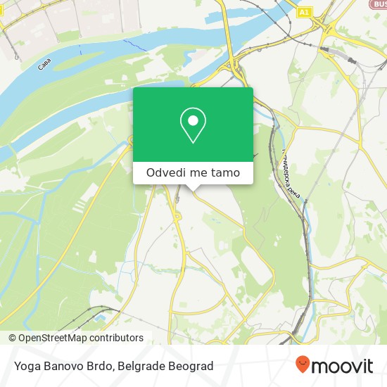 Yoga Banovo Brdo mapa