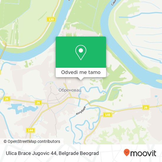 Ulica Brace Jugovic 44 mapa