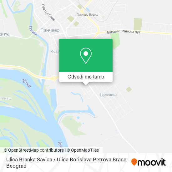 Ulica Branka Savica / Ulica Borislava Petrova Brace mapa