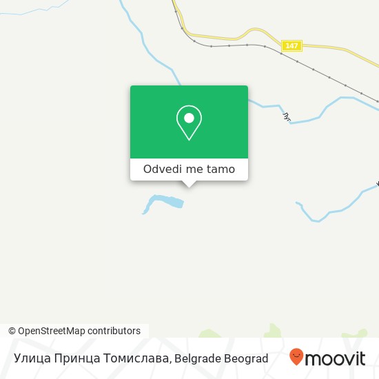 Улица Принца Томислава mapa