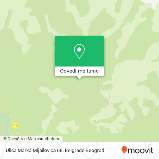 Ulica Marka Mijailovica 68 mapa