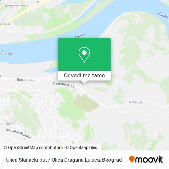 Ulica Slanacki put / Ulica Dragana Lukica mapa