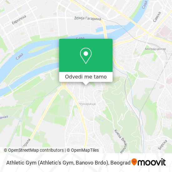 Athletic Gym (Athletic's Gym, Banovo Brdo) mapa