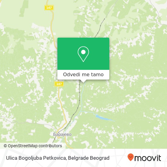 Ulica Bogoljuba Petkovica mapa