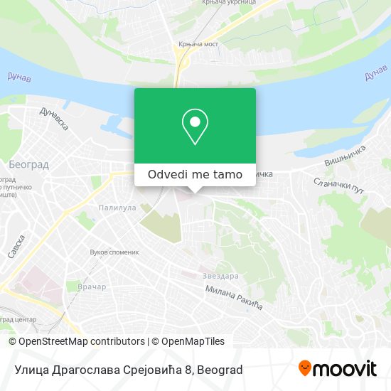 Улица Драгослава Срејовића 8 mapa