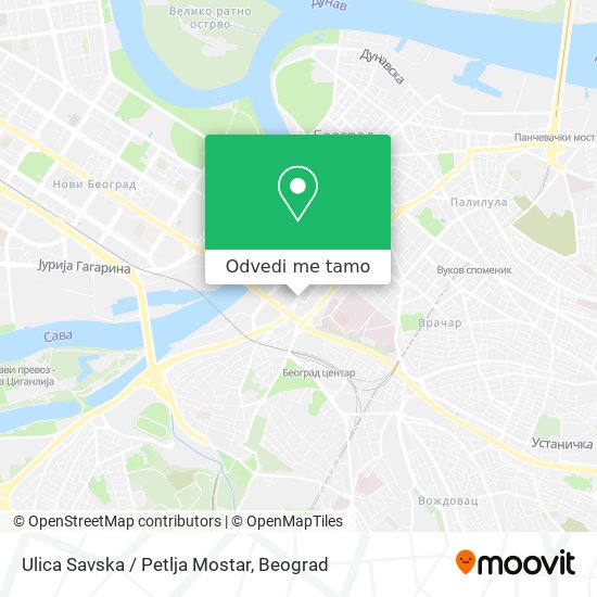 Ulica Savska / Petlja Mostar mapa