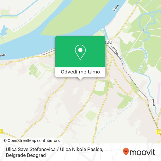 Ulica Save Stefanovica / Ulica Nikole Pasica mapa