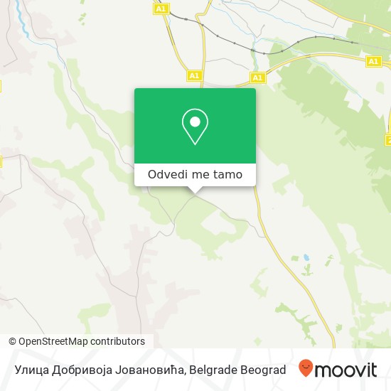 Улица Добривоја Јовановића mapa