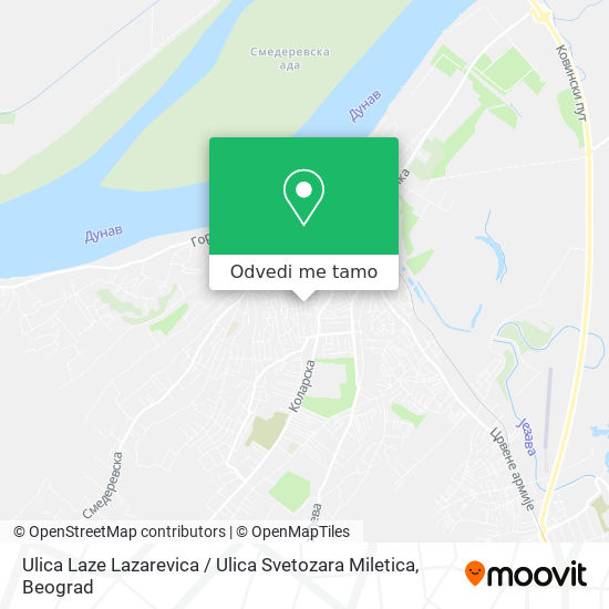 Ulica Laze Lazarevica / Ulica Svetozara Miletica mapa