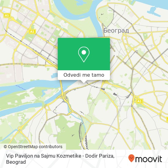 Vip Paviljon na Sajmu Kozmetike - Dodir Pariza mapa