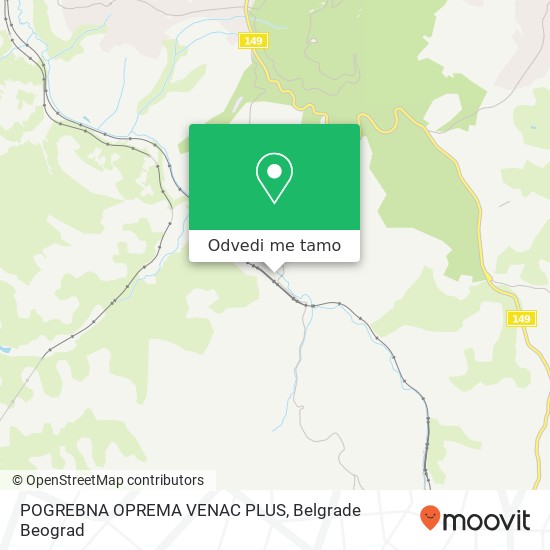 POGREBNA OPREMA VENAC PLUS mapa