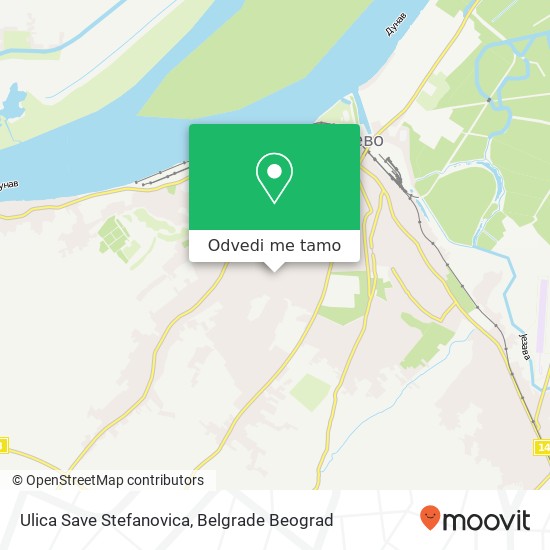 Ulica Save Stefanovica mapa