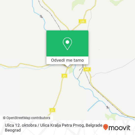 Ulica 12. oktobra / Ulica Kralja Petra Prvog mapa