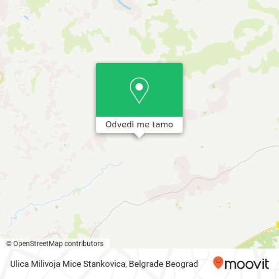 Ulica Milivoja Mice Stankovica mapa