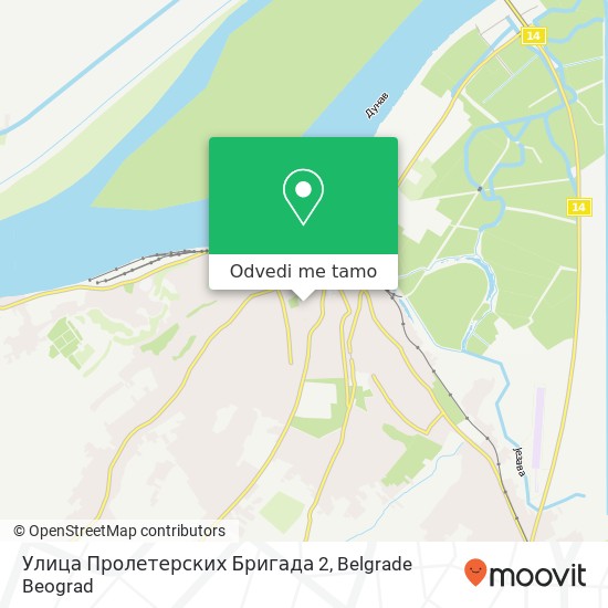 Улица Пролетерских Бригада 2 mapa