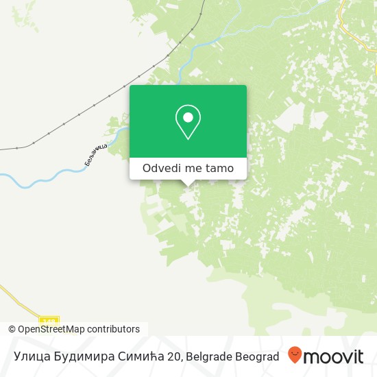 Улица Будимира Симића 20 mapa