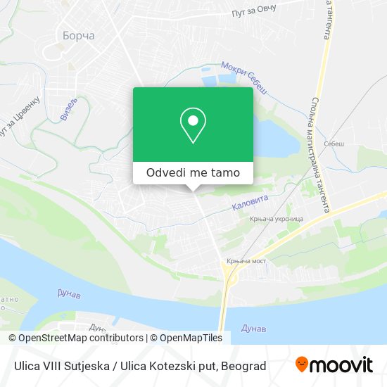 Ulica VIII Sutjeska / Ulica Kotezski put mapa