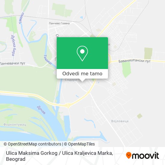 Ulica Maksima Gorkog / Ulica Kraljevica Marka mapa