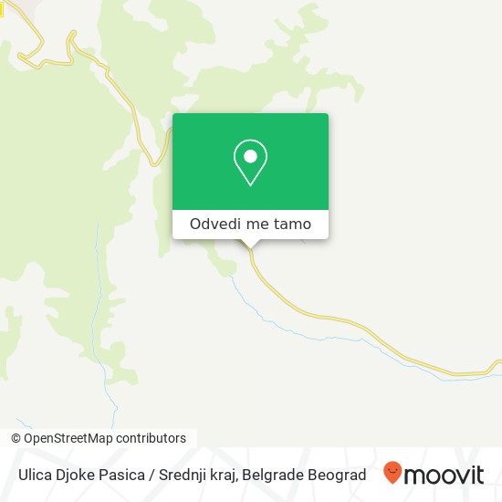 Ulica Djoke Pasica / Srednji kraj mapa