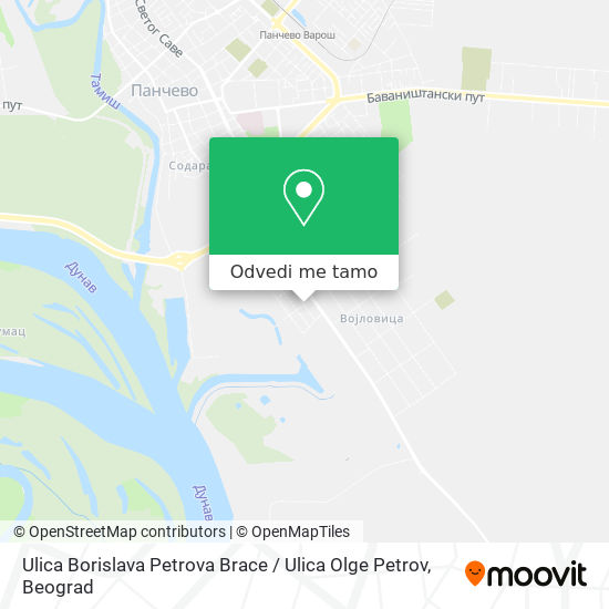 Ulica Borislava Petrova Brace / Ulica Olge Petrov mapa